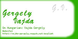 gergely vajda business card